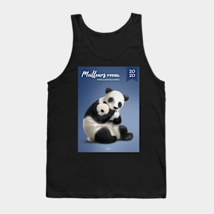 Greeting card Panda and her baby Tank Top